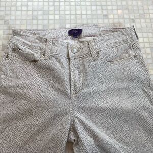 Not Your Daughter Jeans NYDJ Gray Animal Print Straight Jeans